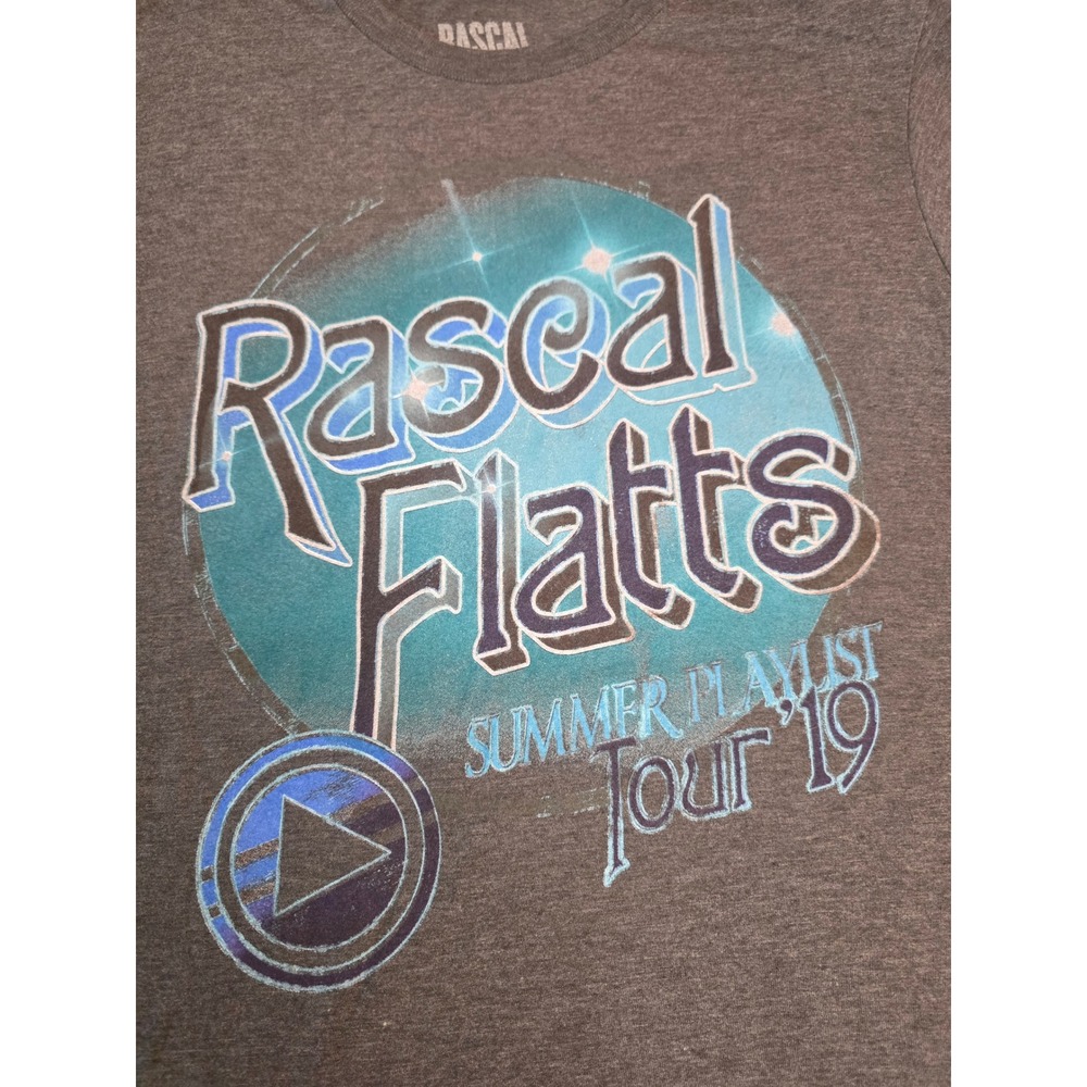 Rascal Flatts Summer Playlist Tour 19 Graphic T-Shirt Gray Heather Medium